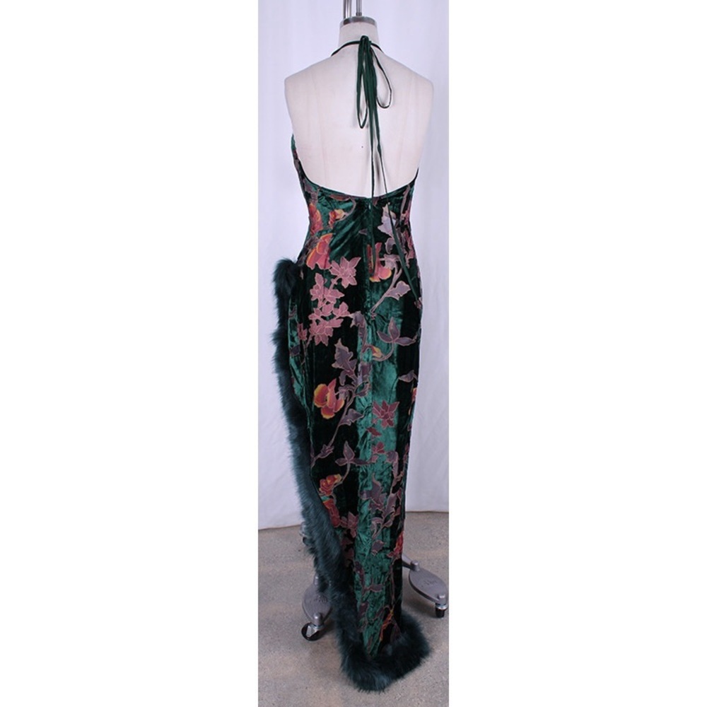 Velvet Burnout Evening Dress - Picture 5 of 6